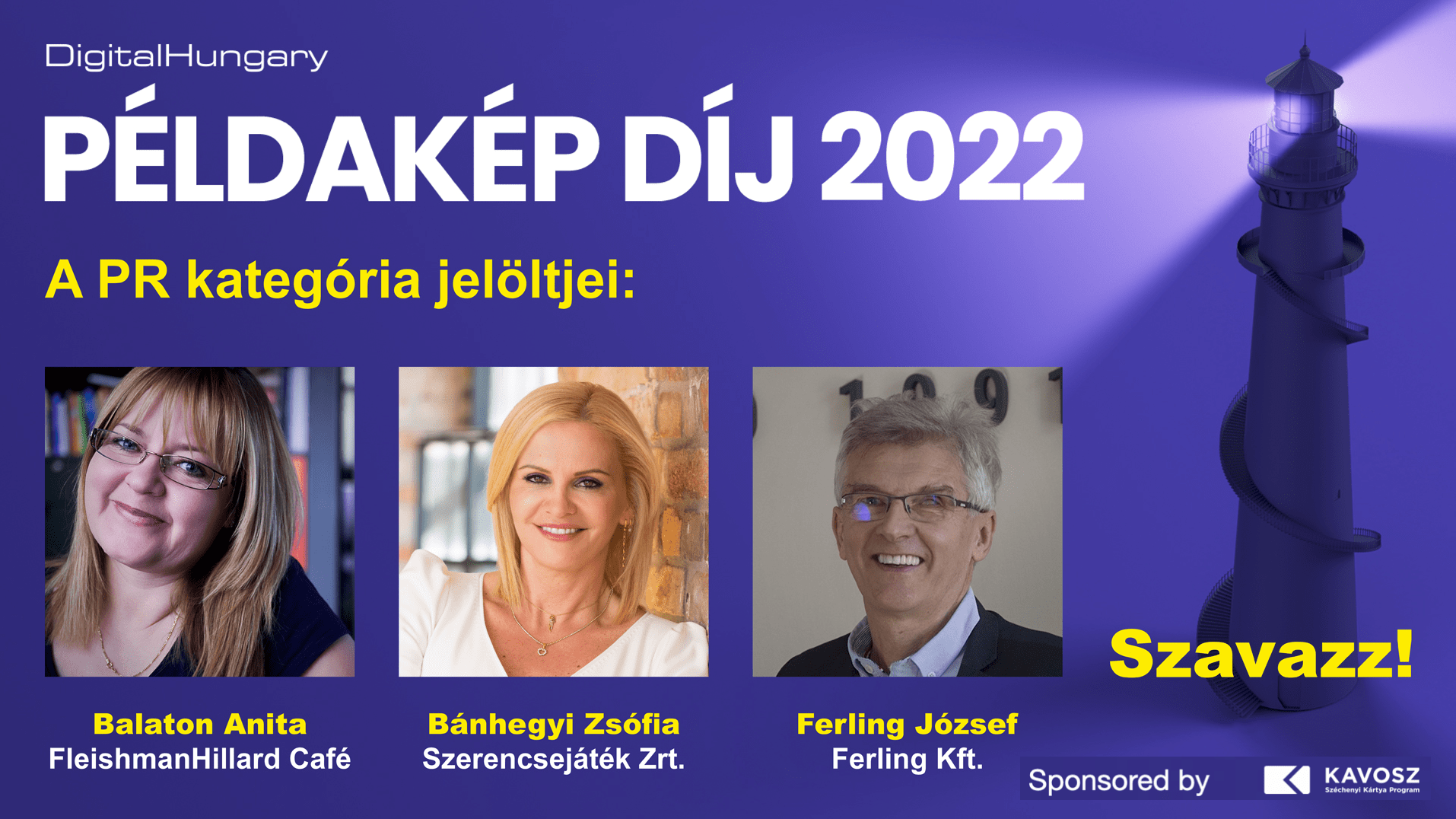 Ismerje meg a Példakép díj PR kategóriájának jelöltjeit!