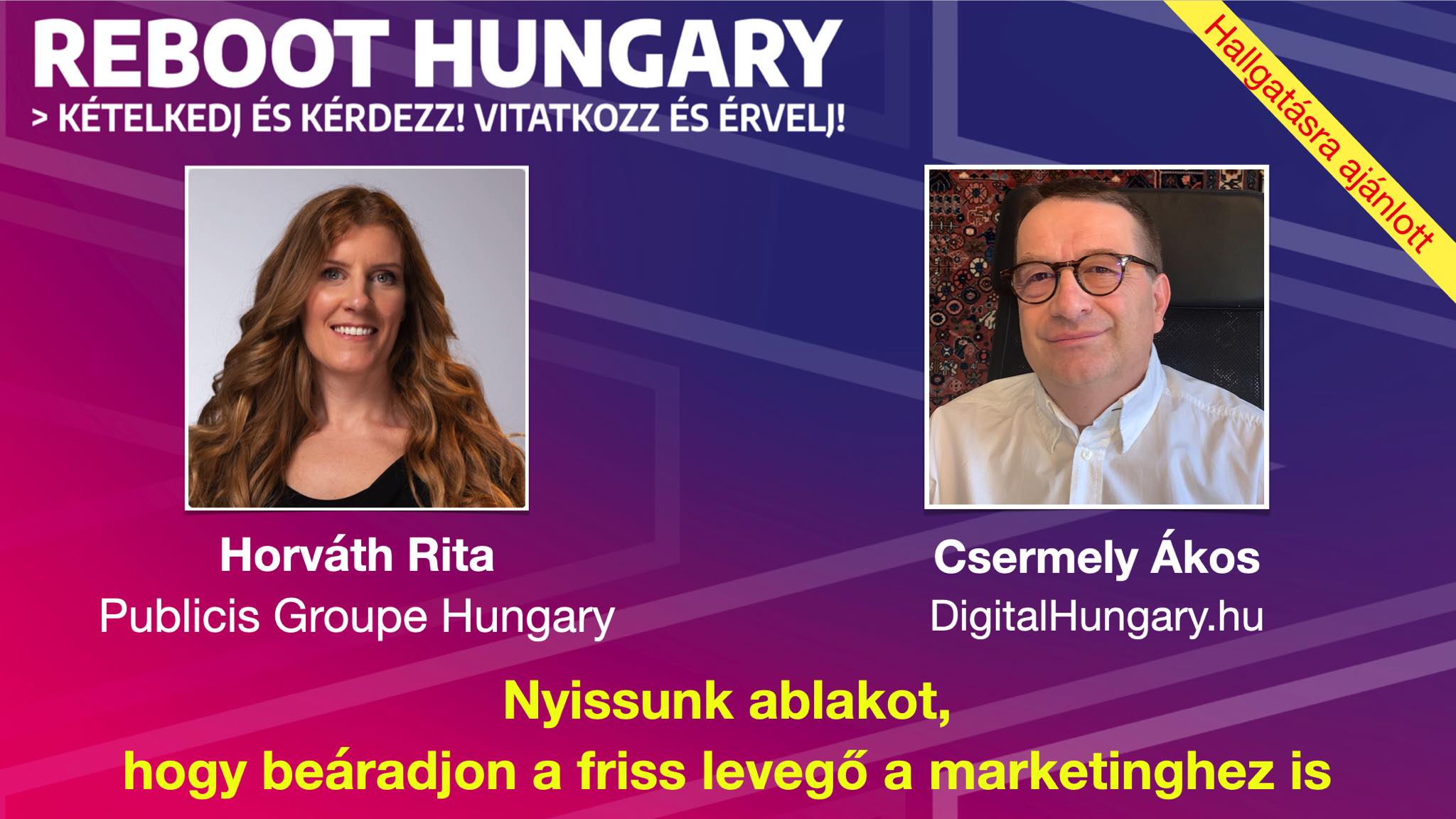 Nyissunk ablakot, hogy beáradjon a friss levegő a marketinghez is. Podcast ajánló