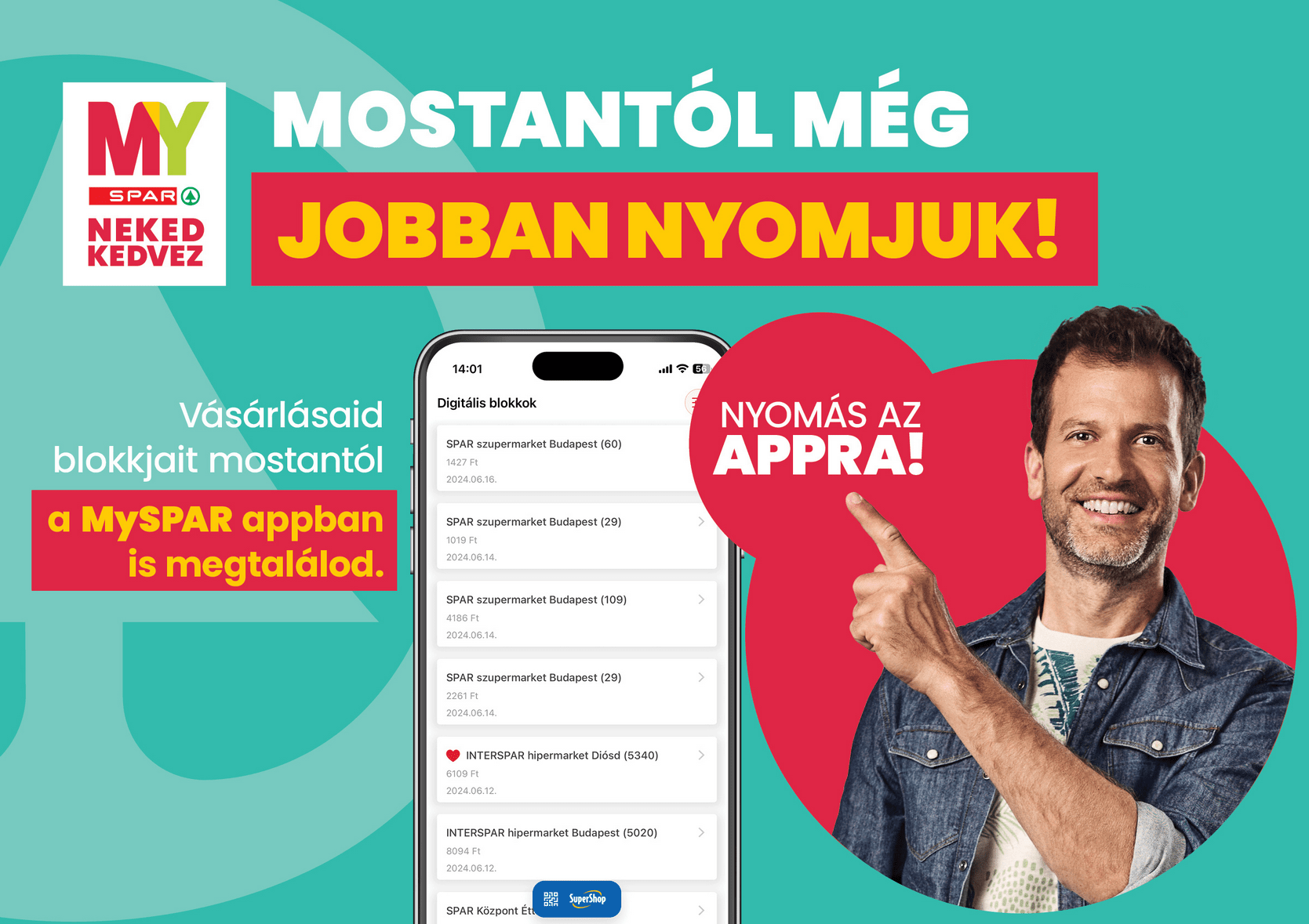 Praktikus újdonsággal bővült a SPAR népszerű vásárlási applikációja