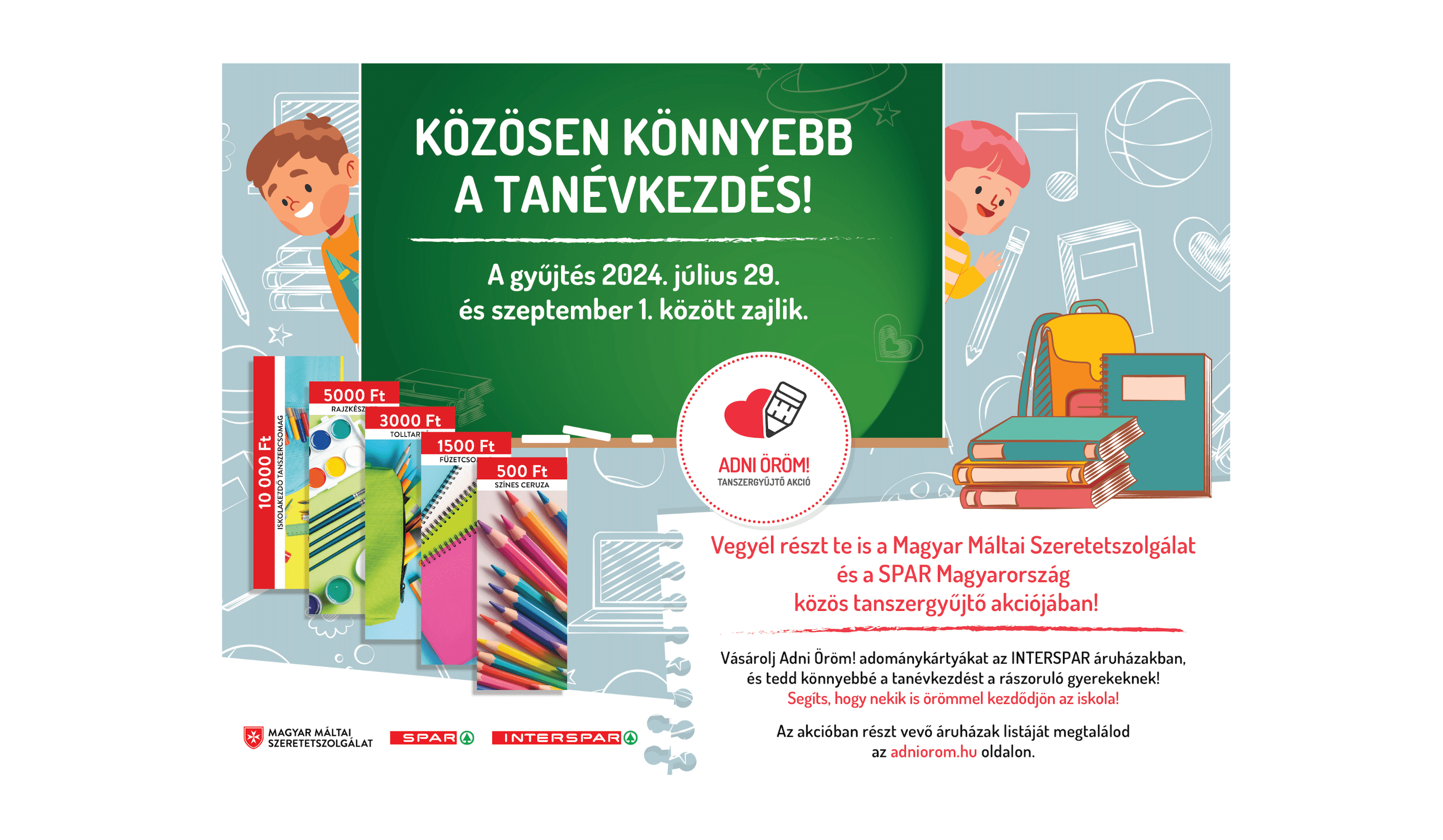 Frissített termékkínálattal és jótékonysági akcióval készül a tanévkezdésre a SPAR