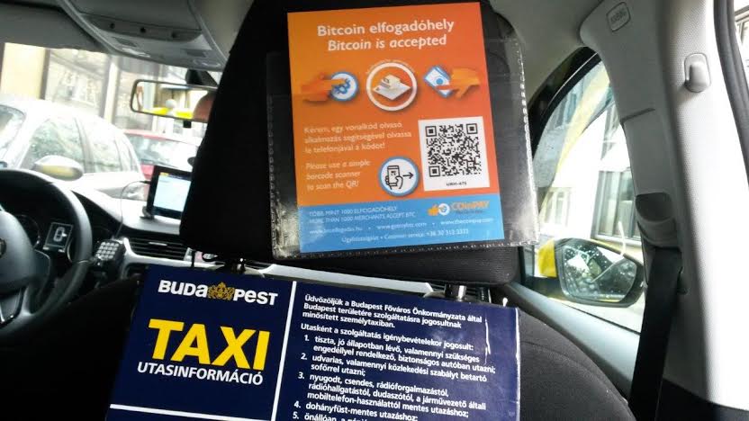 Bitcoinnal fizethetsz a taxiért