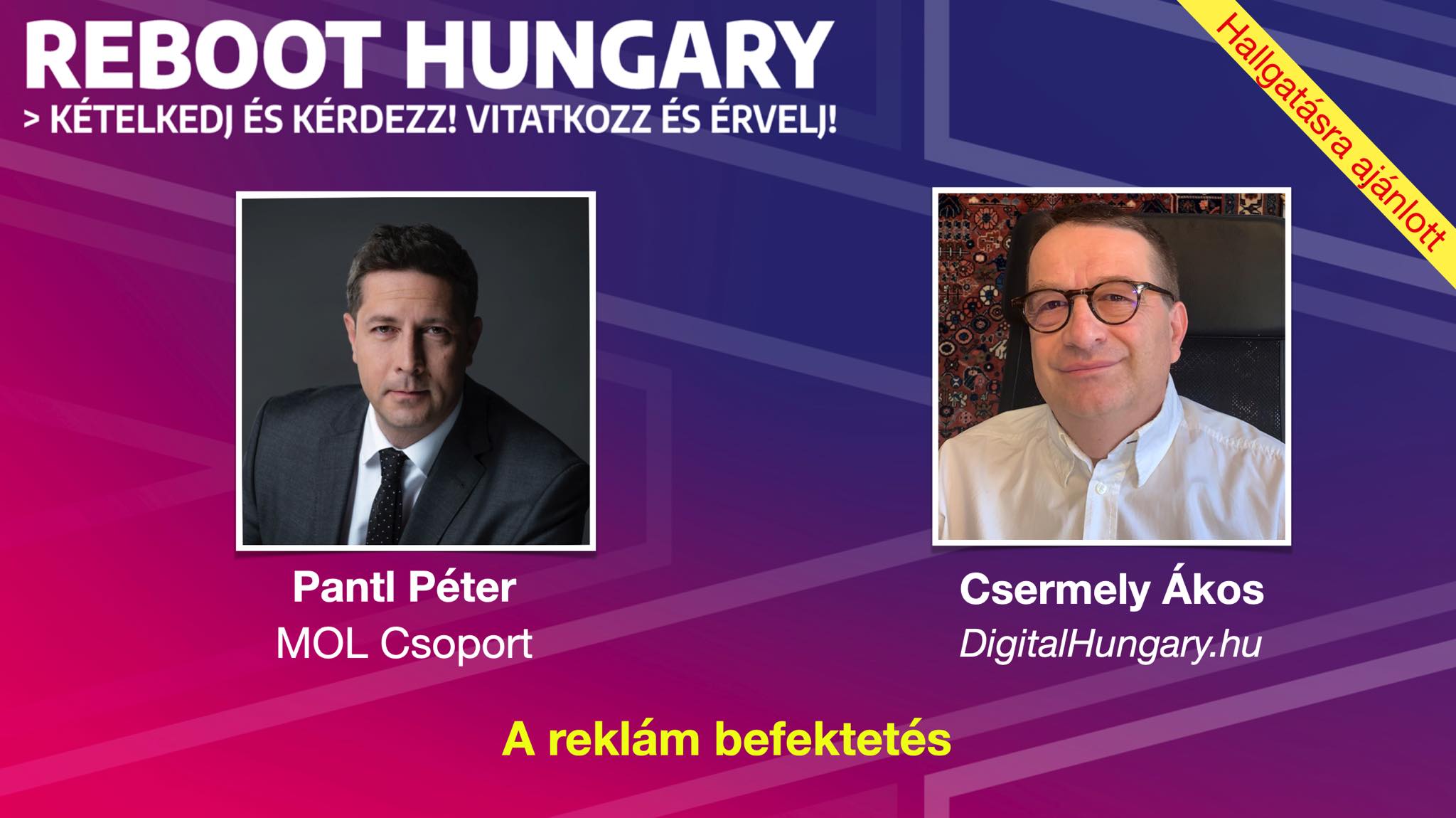 A reklám befektetés. Beszélgetés Pantl Péterrel - Podcast ajánló!
