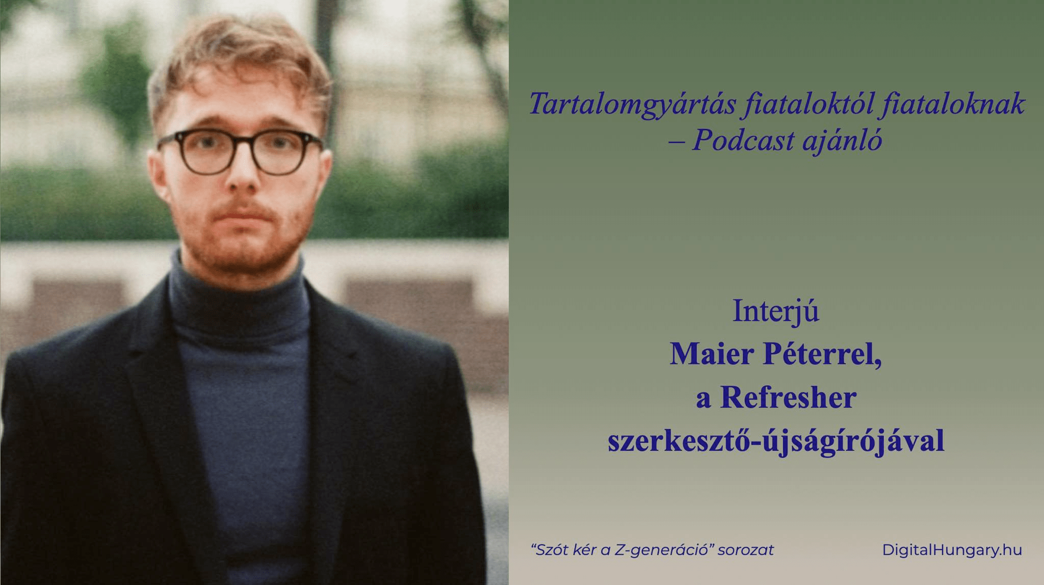 Tartalomgyártás fiataloktól fiataloknak – Podcast ajánló