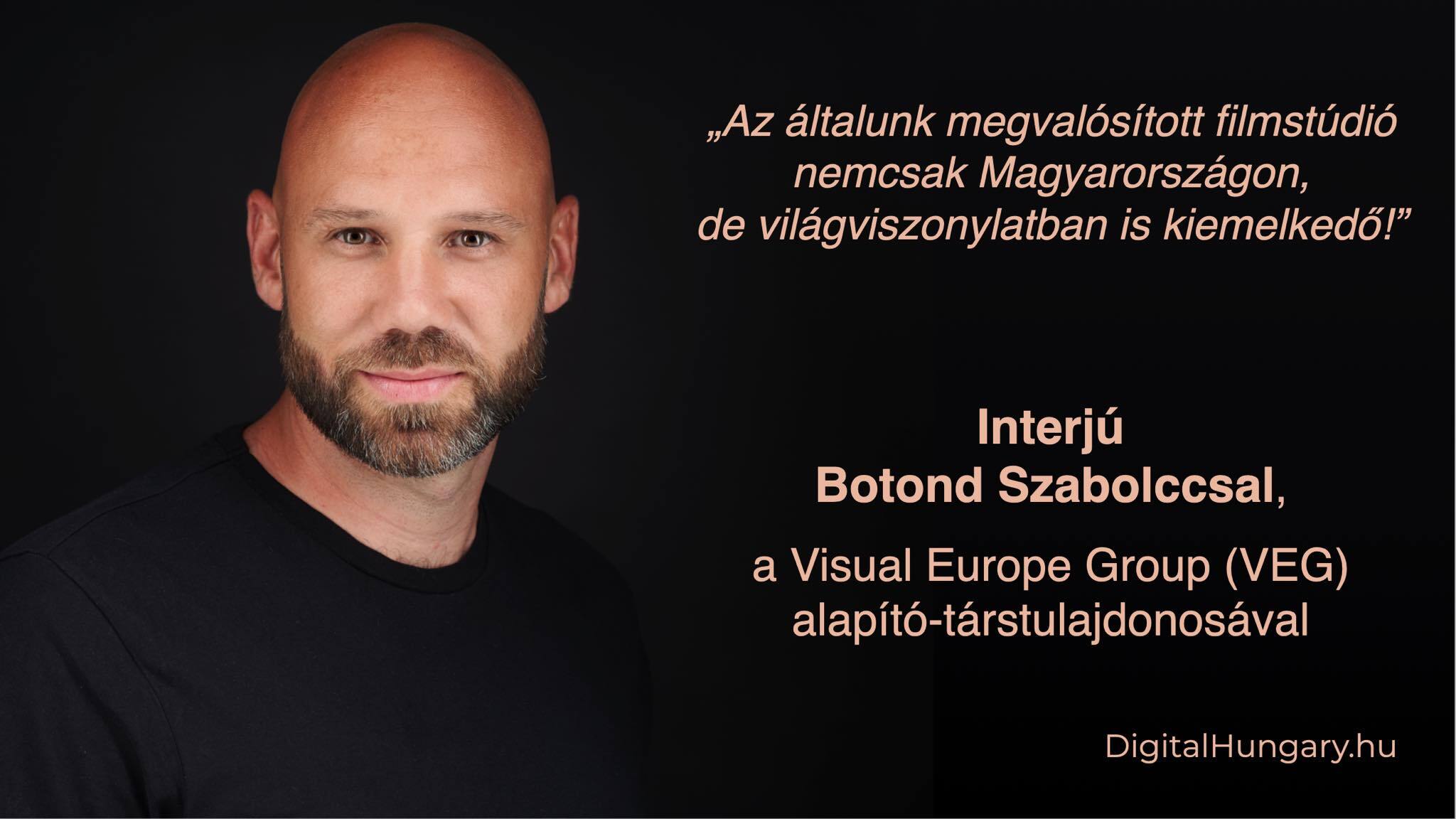 Botond Szabolcs az új fóti filmstúdióról: „Az általunk megvalósított filmstúdió nemcsak Magyarországon, de világviszonylatban is kiemelkedő!”