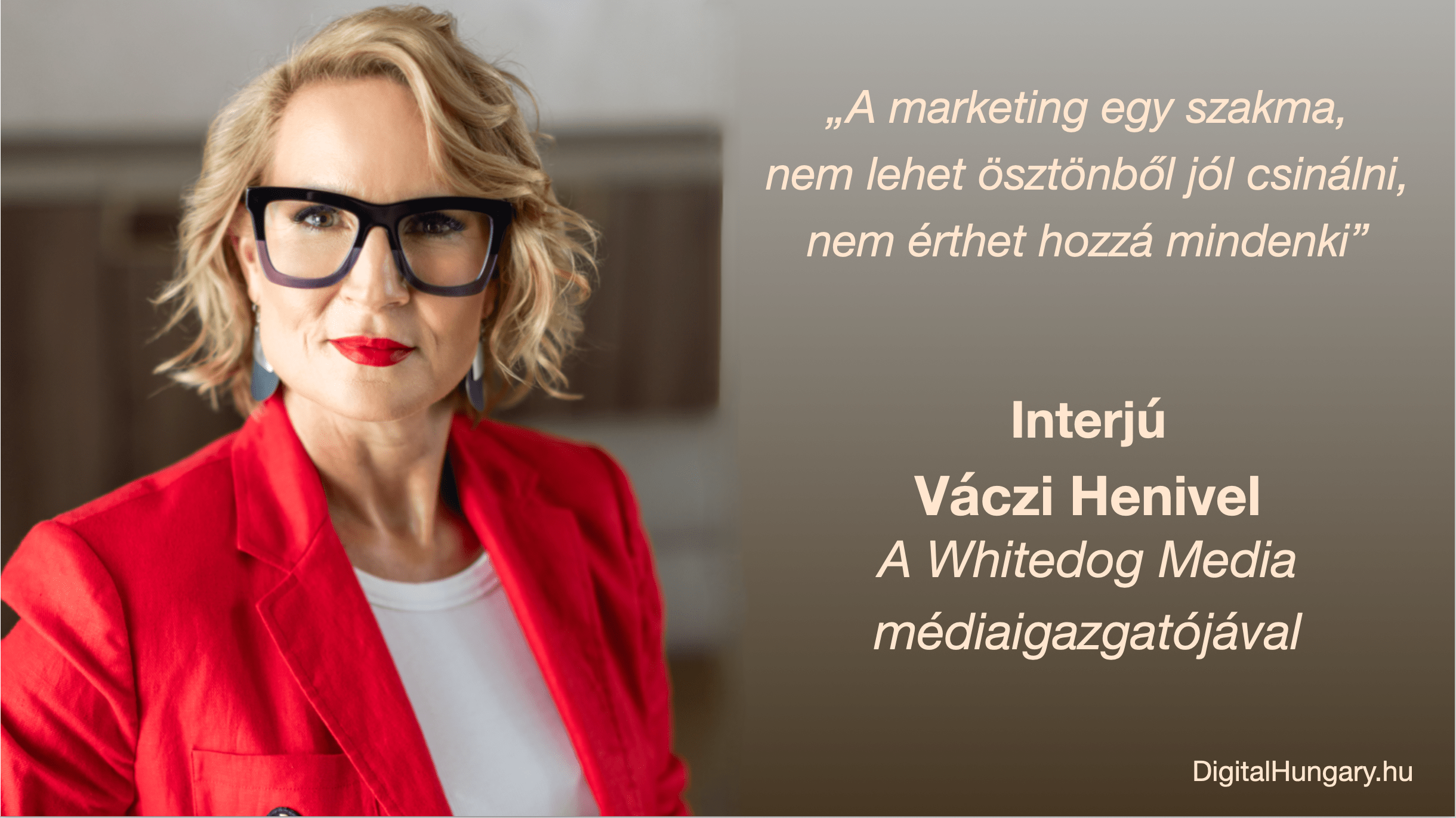 „A marketing egy szakma, nem lehet ösztönből jól csinálni, nem érthet hozzá mindenki”