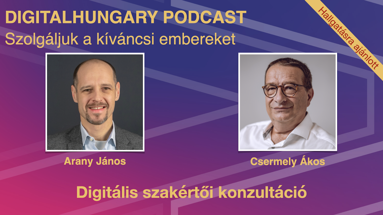 Digitális szakértői konzultáció - Beszélgetés Arany Jánossal - Podcast ajánló!